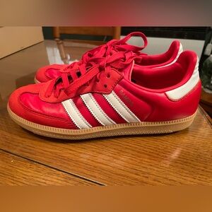 Women’s Adidas Red Sambas
